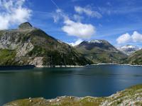 Kölnbreinspeicher mit Gamskarnock, Schwarzhörner und Tischlerkarkogel